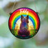 Cairn Terrier Rainbow Bridge Personalised Stained Glass Effect Suncatcher